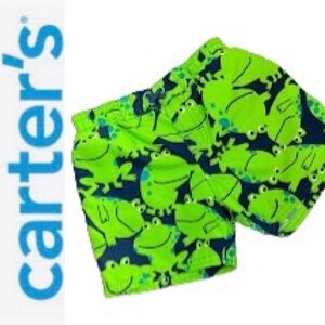 🏖🐸 Cute Boy’s Frog Swim Trunks